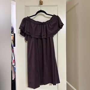 On The Road Off-Shoulder Purple Mini Dress